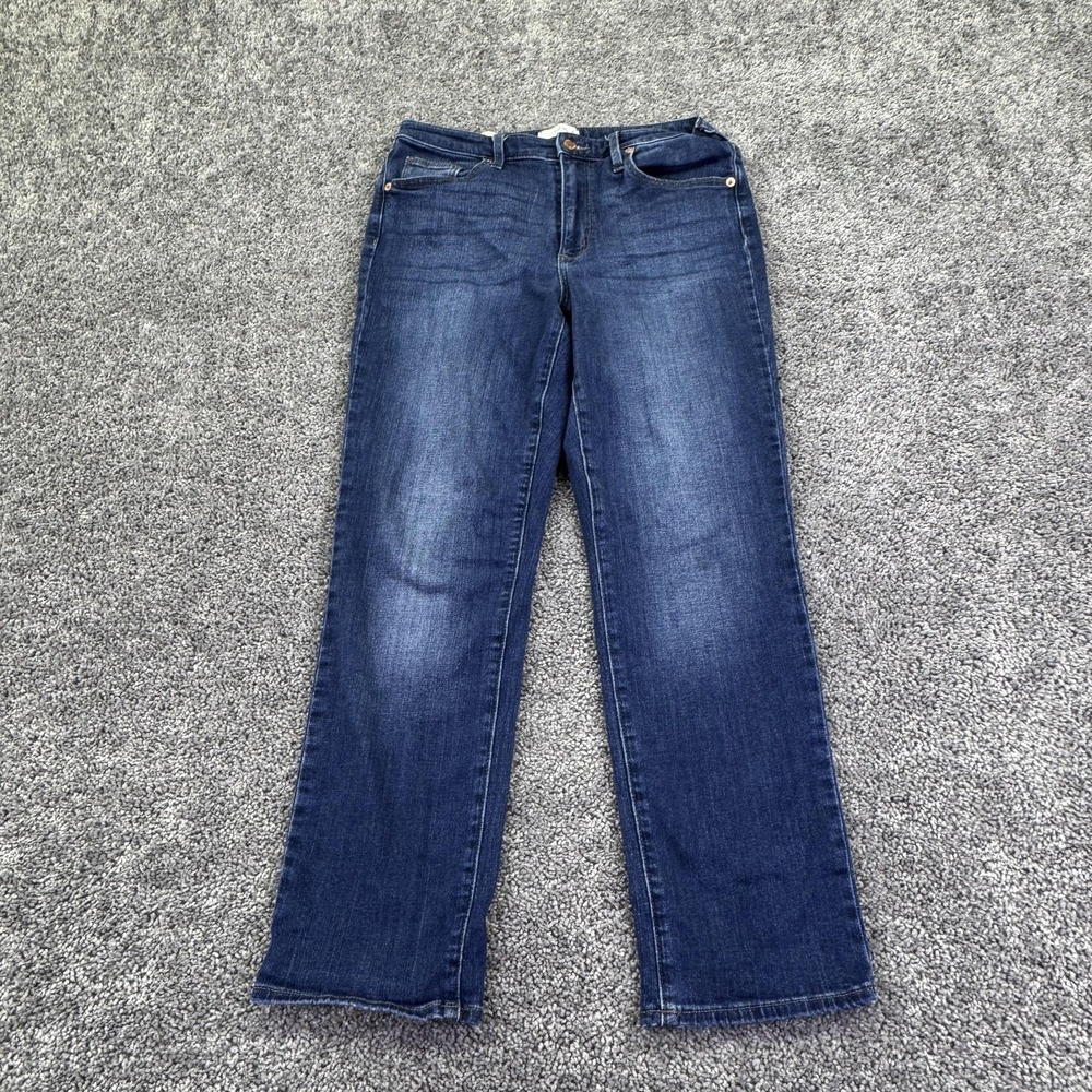 Universal Thread Jeans Womens 10/30R Blue High Rise Slim Straight Stretch Denim